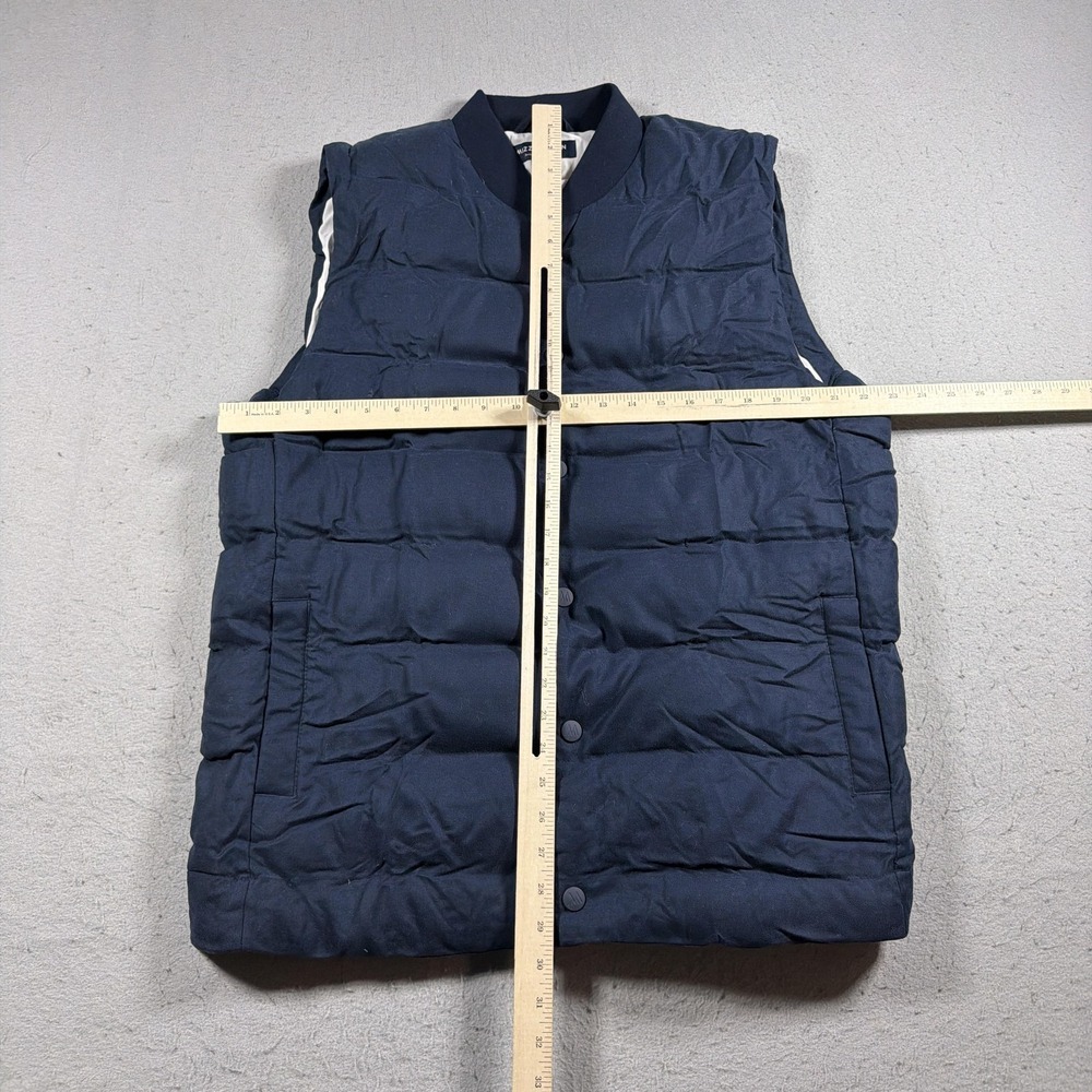 Mizzen+Main Vest Mens XL Blue Quilted Snap Front Puffer Insulated 10W-0339 - Picture 3 of 9